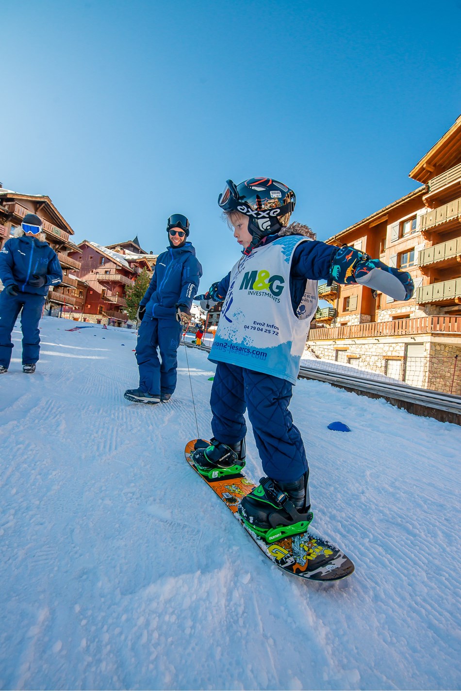 Evolution 2 : Group lessons - Snowboard children (5 to 10 years old)