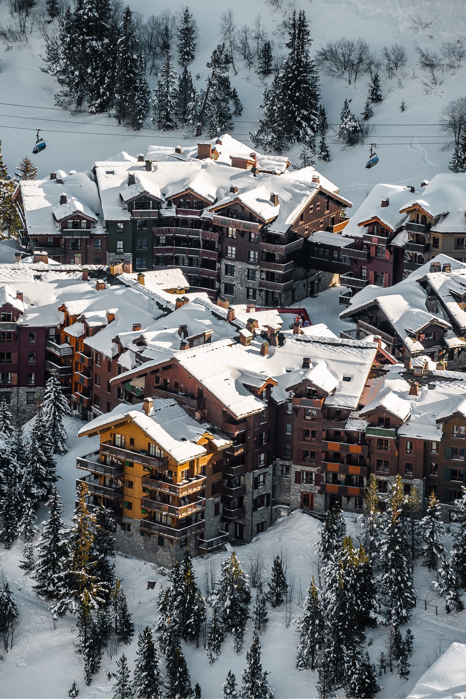 les arcs 1950 vue de drone