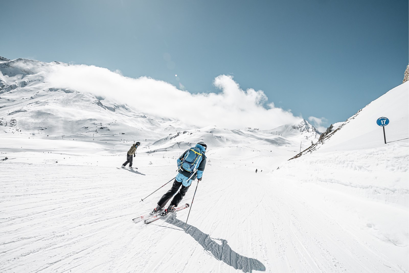 skieurs aux Arcs 1950