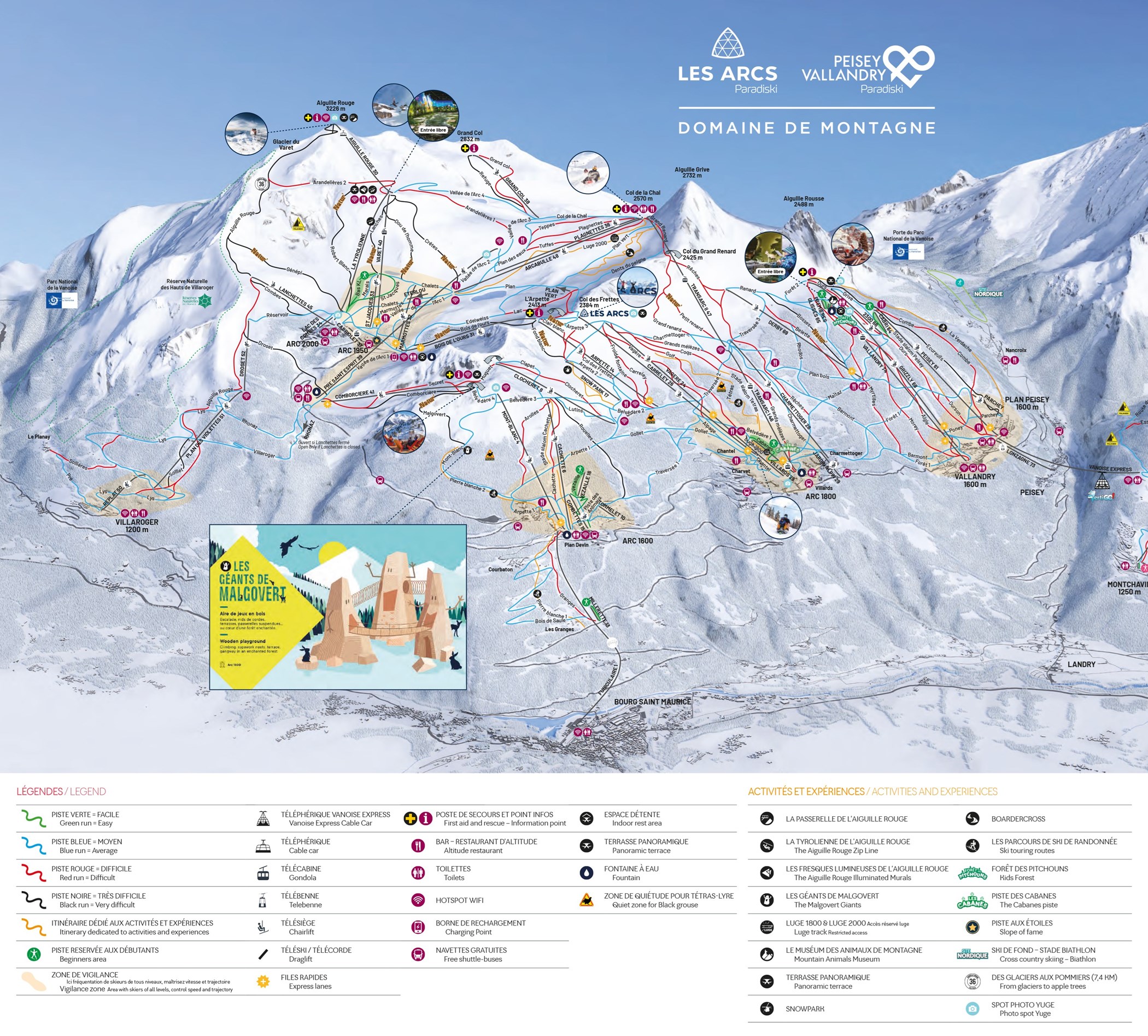 Plan des pistes