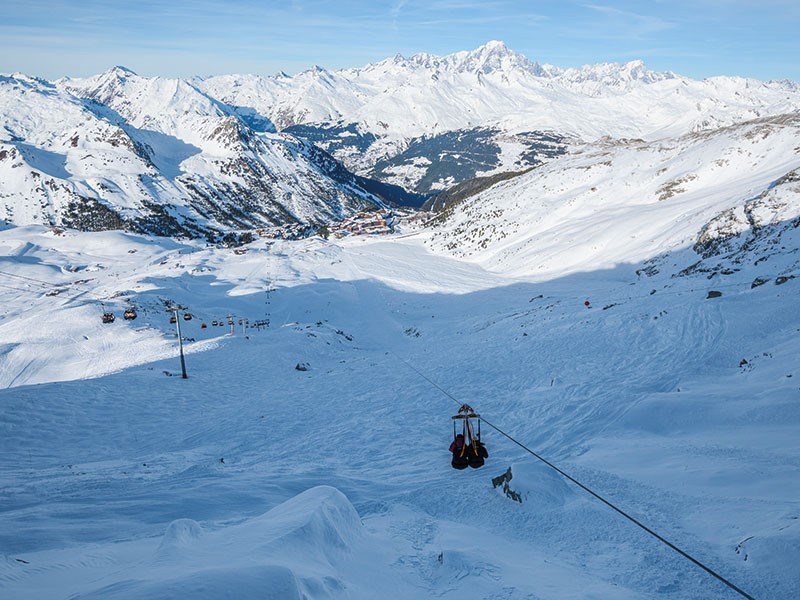 The Aiguille Rouge zip line